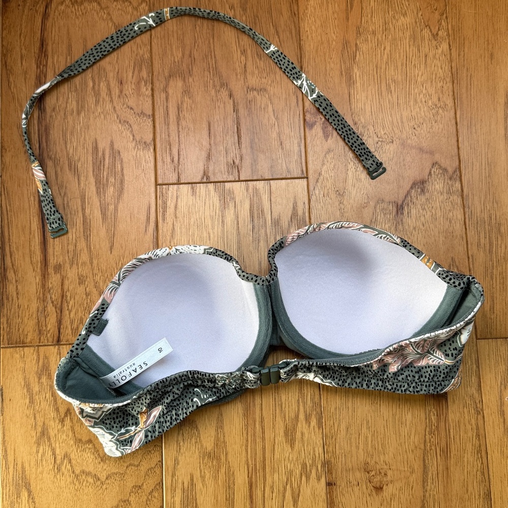 Seafolly Balinese Retreat Green Bikini, Size 10 - Picture 3 of 7